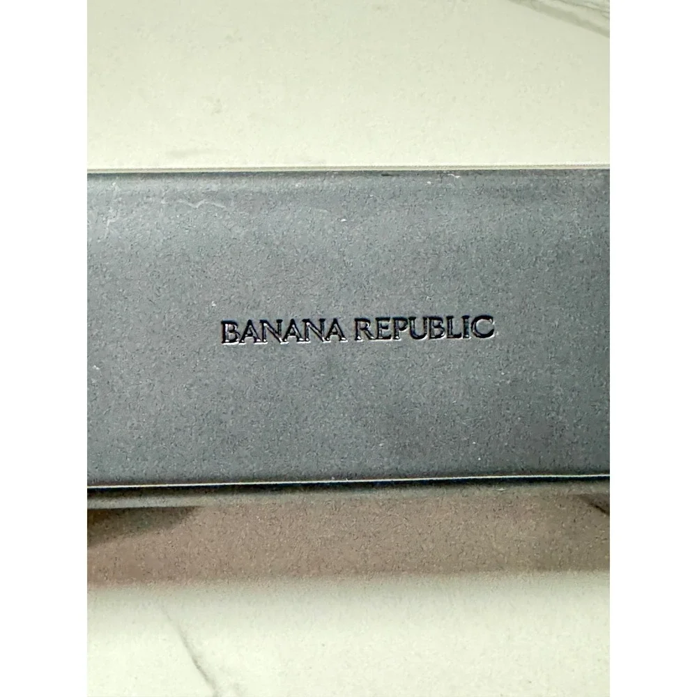 Banana Republic Roman Dark Brown Stainless Steel Rectangular Frames 52-19-140